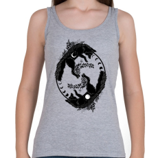 PRINTFASHION foxes and moon phase - Női atléta - Sport szürke