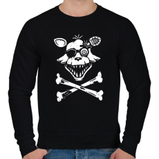 PRINTFASHION Foxy logó 2 - Férfi pulóver - Fekete