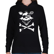PRINTFASHION Foxy logó 2 - Női kapucnis pulóver - Fekete
