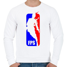 PRINTFASHION FPS-NBA - Férfi pulóver - Fehér