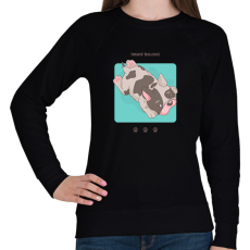 PRINTFASHION Francia Bulldog - Női pulóver - Fekete