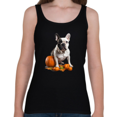 PRINTFASHION francia bulldog tökkel - Női atléta - Fekete