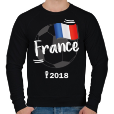 PRINTFASHION Franciaország - Férfi pulóver - Fekete
