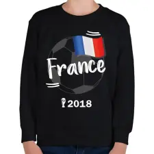 PRINTFASHION Franciaország - Gyerek pulóver - Fekete gyerek pulóver, kardigán