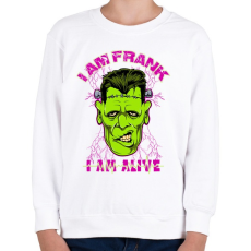 PRINTFASHION Frank - Gyerek pulóver - Fehér