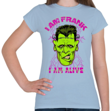 PRINTFASHION Frank - Női póló - Világoskék női póló