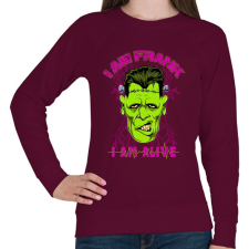 PRINTFASHION Frank - Női pulóver - Bordó női pulóver, kardigán