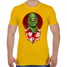 PRINTFASHION Frank nyaral - Férfi póló - Sárga férfi póló