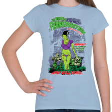 PRINTFASHION Frankenstein menyasszonya - Női póló - Világoskék női póló
