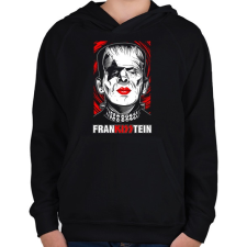 PRINTFASHION franKISStein - Gyerek kapucnis pulóver - Fekete gyerek pulóver, kardigán