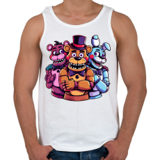 PRINTFASHION Freddy Fazbear and friends - Férfi atléta - Fehér