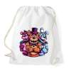 PRINTFASHION Freddy Fazbear and friends - Sportzsák, Tornazsák - Fehér