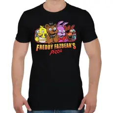 PRINTFASHION Freddy Fazbear - Férfi póló - Fekete