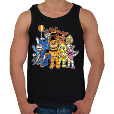 PRINTFASHION Freddy - Fazbear & Friends FNAF - Férfi atléta - Fekete atléta, trikó