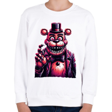PRINTFASHION Freddy Fazbear - Gyerek pulóver - Fehér gyerek pulóver, kardigán