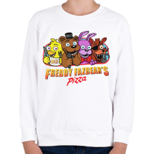 PRINTFASHION Freddy Fazbear - Gyerek pulóver - Fehér gyerek pulóver, kardigán