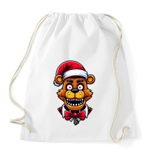 PRINTFASHION Freddy Fazbear Karácsonyi minta - Sportzsák, Tornazsák - Fehér tornazsák