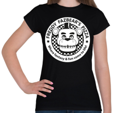 PRINTFASHION Freddy Fazbear's Pizza - Női póló - Fekete női póló