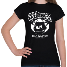 PRINTFASHION Freddy Fazbears pizza2 - Női póló - Fekete