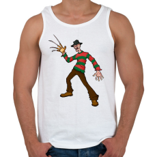 PRINTFASHION Freddy_Krueger_ - Férfi atléta - Fehér