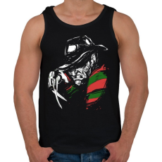 PRINTFASHION Freddy Krueger - Férfi atléta - Fekete