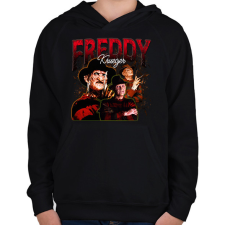 PRINTFASHION Freddy Kruger - Gyerek kapucnis pulóver - Fekete gyerek pulóver, kardigán