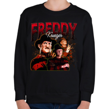 PRINTFASHION Freddy Kruger - Gyerek pulóver - Fekete gyerek pulóver, kardigán