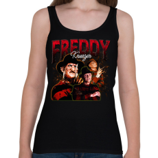 PRINTFASHION Freddy Kruger - Női atléta - Fekete