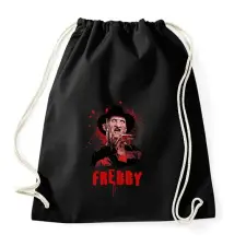 PRINTFASHION freddy poster style - Sportzsák, Tornazsák - Fekete tornazsák