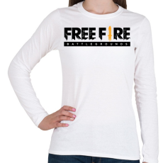 PRINTFASHION Free Fire - Női hosszú ujjú póló - Fehér