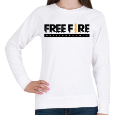 PRINTFASHION Free Fire - Női pulóver - Fehér női pulóver, kardigán