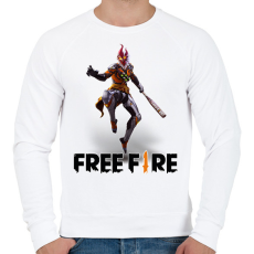 PRINTFASHION free fire wukong - Férfi pulóver - Fehér