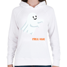 PRINTFASHION Free hug... - Női kapucnis pulóver - Fehér