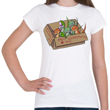 PRINTFASHION Free velociraptors - Női póló - Fehér női póló