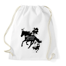 PRINTFASHION freedom for ever - Sportzsák, Tornazsák - Fehér tornazsák