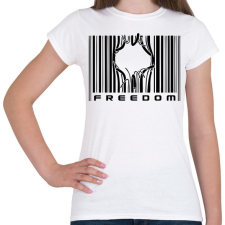 PRINTFASHION Freedom - Női póló - Fehér női póló
