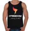 PRINTFASHION #freedoom - Férfi atléta - Fekete