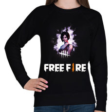 PRINTFASHION freefire2 - Női pulóver - Fekete