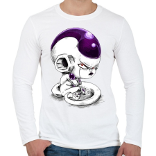 PRINTFASHION Freeza - Férfi hosszú ujjú póló - Fehér férfi póló