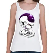 PRINTFASHION Freeza - Női atléta - Fehér női trikó