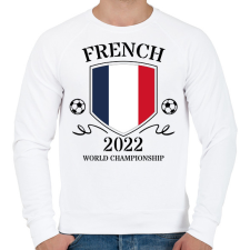 PRINTFASHION French 2022 - Férfi pulóver - Fehér férfi pulóver, kardigán