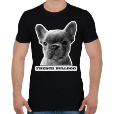PRINTFASHION french bulldog - Férfi póló - Fekete