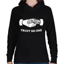PRINTFASHION French Bulldog - Női kapucnis pulóver - Fekete női pulóver, kardigán