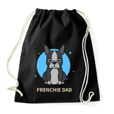 PRINTFASHION Frenchie Dad - Sportzsák, Tornazsák - Fekete tornazsák