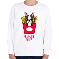 PRINTFASHION Frenchie Fries  - Gyerek pulóver - Fehér