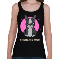 PRINTFASHION Frenchie Mum - Női atléta - Fekete