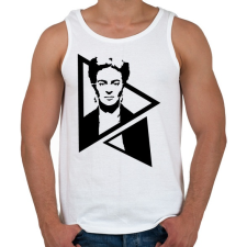 PRINTFASHION Frida Kahlo - Férfi atléta - Fehér atléta, trikó