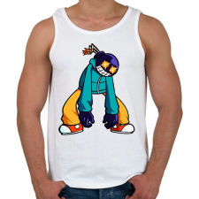 PRINTFASHION Friday Night Funkin' - Whitty - Férfi atléta - Fehér atléta, trikó