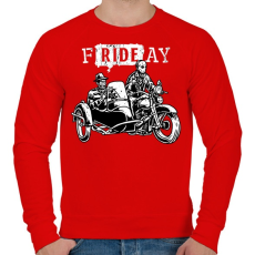 PRINTFASHION fRIDEay  - Férfi pulóver - Piros