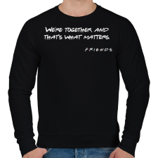 PRINTFASHION Friends 03 - Férfi pulóver - Fekete férfi pulóver, kardigán